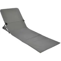 Hi Faltbare Strandmatte PVC Grau