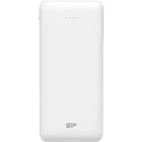 Silicon Power Powerbank mit 20000 mAh Kapazität für Smartphones und Tablets, Weiß
