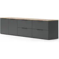 Vicco Wohnwand Wido Anthrazit 3 Teile, Model 49803