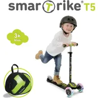 Smartrike 2-Stufen-Scooter grün mit T-Lock-System, Teleskop-Lenker und zwei Hinterrädern für Kinder ab 5 Jahren