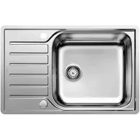 BLANCO LANTOS XL 6 S-IF Compact, Schrankwaschbecken, Rechteckig, Edelstahl, Edelstahl, 1 Becken, Gebürstet