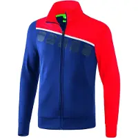 Erima 5-C Polyesterjacke Kinder - New Navy / Rot / Weiß