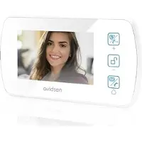 Avidsen Videosprechanlage, 1 Teilnehmer, weiß, 4,3" Touch, Intercom, 1 Stk.