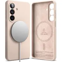 Ringke Silikon Magnetisch Magsafe Galaxy S26 Rosa Sand
