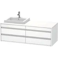 Duravit Waschtischunterschrank Ketho 140x55x49,6cm, f EWT, 4 La, B li, we ma