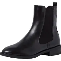 Tamaris Damen Chelsea Boots Stiefeletten Mattoptik 1-25303-27, Größe:38 EU, Farbe:Schwarz