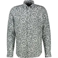 Lerros Leinenhemd "Langarmhemd mit floralem Print aus Mischgewebe" Baumwoll‑Leinen Mix, hautfreundlich, ideal für warme Tage, langarm