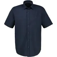Lerros Kurzarmhemd im Knitterlook - Classic Navy - M
