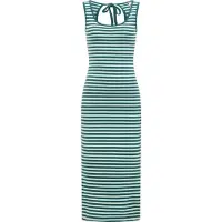 Ragwear Shirtkleid "Shirtkleid Montyca Stripes YOUMODO", Damen, Gr. M, N-Gr, grün (ocean grün), Obermaterial: 95% Baumwolle CO. 5% Elasthan EL., Kleider Shirtkleid