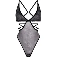 Hunkemoller Azula Body mit Cut-Outs Grau