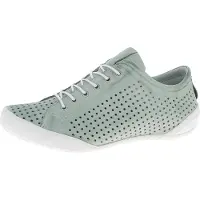 Andrea conti Damen Schnürschuh Halbschuh Leder Sneaker mit Perforierung 0345767, Größe:38 EU, Farbe:Grün
