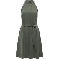 Ragwear A-Linien-Kleid "A-Linien-Kleid Angylee YOUMODO", Damen, Gr. XXL, N-Gr, grün (schwarz olive), Obermaterial: 80% Viskose CV. 20% Polyester PES., Kleider A-Linien-Kleid