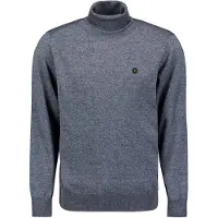 No-excess Pullover Roll Neck Dusty Blue Größe: L | Turtlenecks Outlet | Herren | Blau