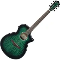 Ibanez AEWC16QA Transparent Emerald Burst