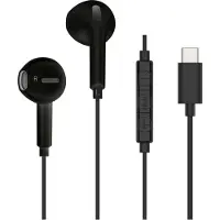 Muvit , USB-C Kopfhörer mit Mikrofon und Lautstärketaste, Schwarz