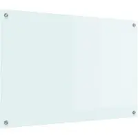 vidaXL Küchenrückwand Milch 90 x 60 cm Gehärtetes Glas
