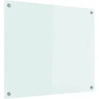vidaXL Küchenrückwand Milch 70 x 60 cm Gehärtetes Glas
