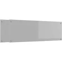 vidaXL Küchenrückwand 2 pcs Hellgrau 120 x 40 cm Gehärtetes Glas