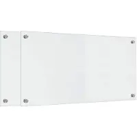 vidaXL Küchenrückwand 2 pcs Transparent 80 x 40 cm Gehärtetes Glas