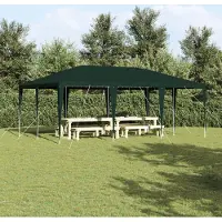 vidaXL Party-Zelt Grün 6x4 m PE, Pavillons & Partyzelte DesignMöbel Neu
