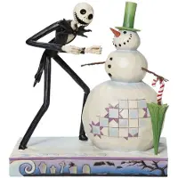 Enesco Disney Jack Nightmare Before Christmas Entdeckung Der Schneemannfigur