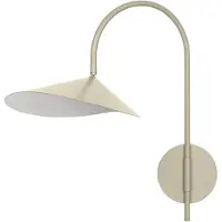 Ferm Living Arum Wandlampe kaschmir-beige schwenkbar 26 cm - , dimmbar, Beige, für Wohnzimmer, Aluminium, Skandinavisch