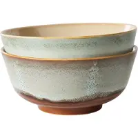 HK Living - 70's Ramen Schale, Ø 19 cm, verge (2er-Set)