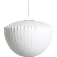 HAY Nelson Apple Bubble Pendellampe M, weiß - Herman Miller , Weiß, für Esszimmer, Kunststoff