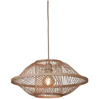Good&Mojo Maui S Pendelleuchte-Bambus natur