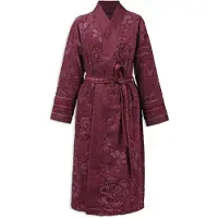 Pip studio Jasmin Jacquard Bademantel dunkelrosa XL