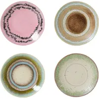 HK Living - 70's Snack- und Saucenteller, Ø 11,5 cm, doodle (4er-Set)