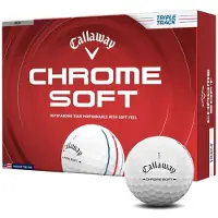 Callaway Golfbälle Chrome Soft Triple Track 2026 - 12er Pack, weiss