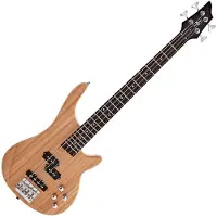 Gear4Music 3/4 Chicago Bassgitarre von Natur