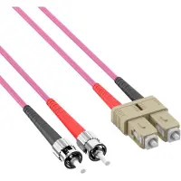 Efbe-Schott Duplex Jumper SC-ST 50/125µ, OM4, LSZH, erika violett, 3.0mm, 7,5m Hersteller: (O0347.7,5)