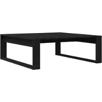 vidaXL Couchtisch Schwarz Eichen-Optik 100 x 100 x 35 cm Holzwerkstoff