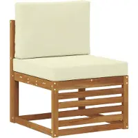 vidaXL Ecksofa Set mit Kissen 10 pcs Natur und Creme