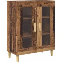 vidaXL Highboard Altholz 69,5 x 34 x 180 cm Holzwerkstoff
