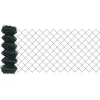 vidaXL Maschendrahtzaun mit Stacheln 10 x 0,8 m Grün Netz