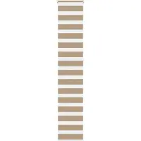 vidaXL Doppelrollo Sandbraun 45x230 cm Stoffbreite 40,9 cm Polyester