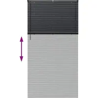 vidaXL Balkenjalousien Schwarz 220 x 110 cm Aluminium