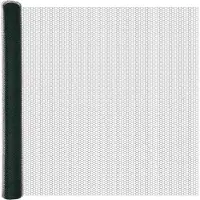 vidaXL Sechseckzaun mit Betonsockel 100 x 1,5 m Grün Netz