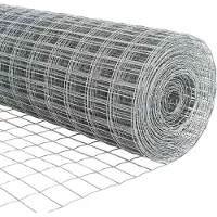 vidaXL Eurozaun 0,6 x 25 m PVC-beschichtetes Eisen