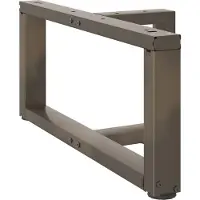 vidaXL Couchtischbeine T-Form 2 Stk. Naturstahl 70x25x(30-31) cm Stahl