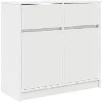 vidaXL Sideboard mit Schublade Weiß 80x34x76 cm Holzwerkstoff