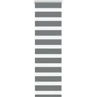 vidaXL Doppelrollo Dunkelgrau 40x150 cm Stoffbreite 35,9 cm Polyester