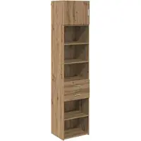 vidaXL Highboard Artisan-Eiche 50 x 42,5 x 225 cm Holzwerkstoff