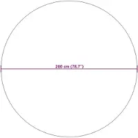 vidaXL Bereichsteppiche Rund PALMERAS Grün Ø 200 CM Polyester