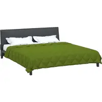 vidaXL Ganzjahresbettdecke Grün 220 x 240 cm Mikrofaser