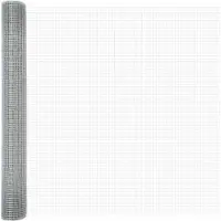 vidaXL Doppelstabmattenzaun 1000 x 140 cm Silber
