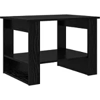 vidaXL Couchtisch Schwarz Eichen-Optik 72 x 50 x 50 cm Holzwerkstoff